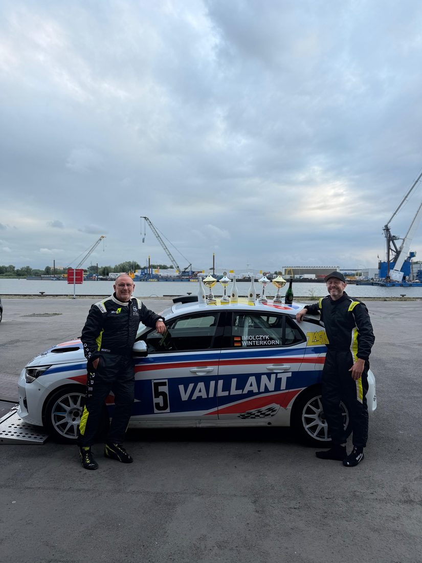 Heiko Imiolczyk und Roland Winterkorn beim Rallye-Sprint Bremerhaven